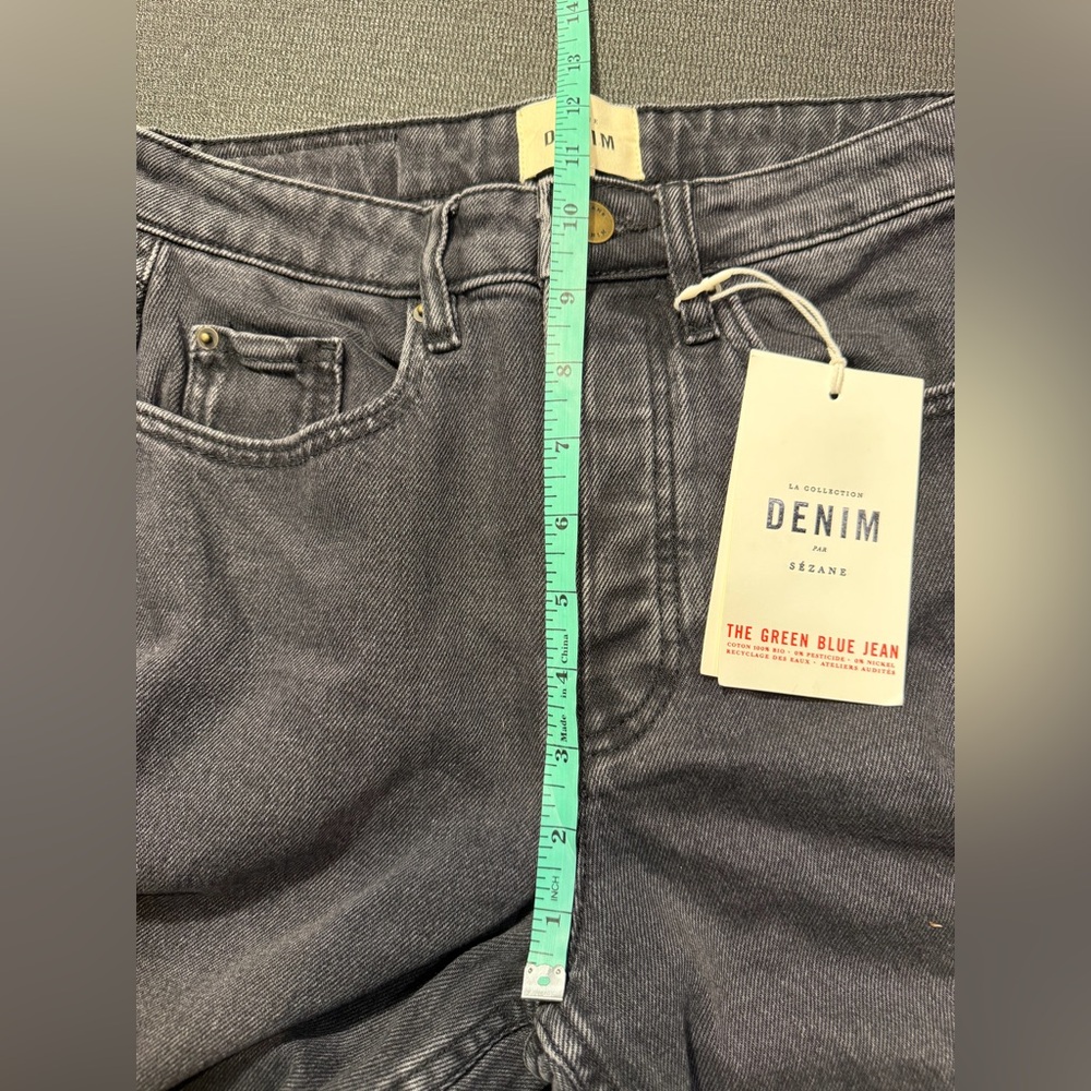 New Sezane Denim Brut Sexy Jeans In Gris Moyen Women's Size 4 US - Picture 7 of 10
